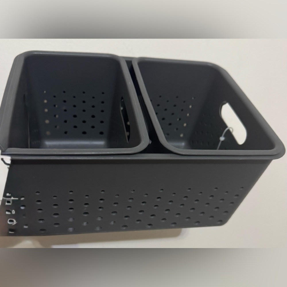 Target Black Perforated Storage Bin